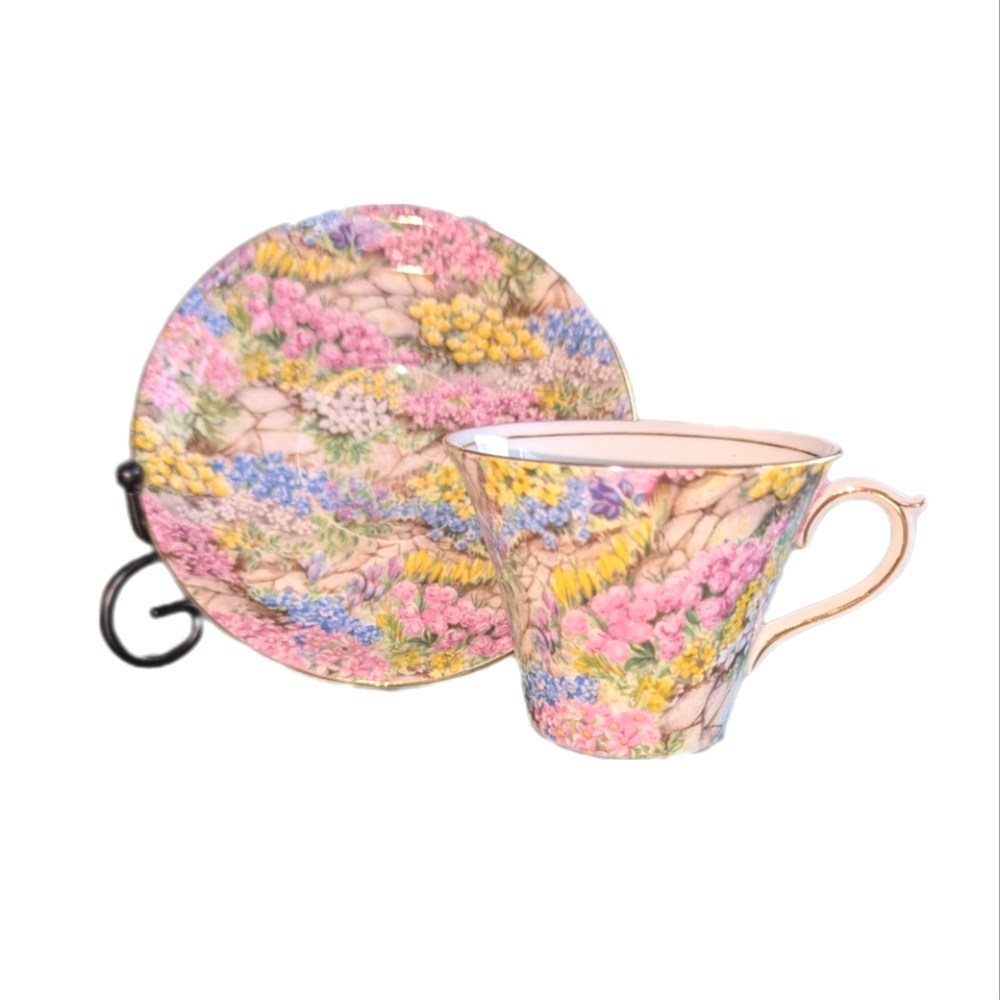 Shelley Fine Bone China Tea Cup - Rock Garden (Chintz)